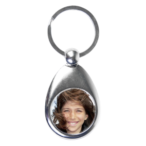 Foto-Schlüsselanhänger mit Einkaufswagenchip