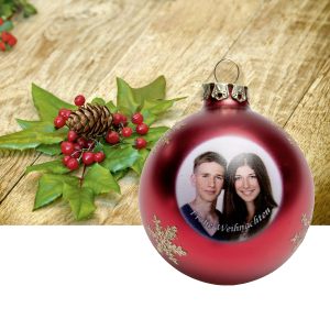 Weihnachtskugel - rot